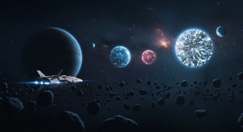 Exoplanetas feitos de diamante descobertos no espaço profundo Uma jornada pelos mundos mais preciosos do universo