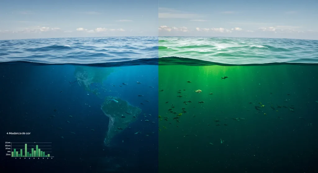 Como os oceanos estão mudando de cor e o que isso significa para o futuro do planeta
