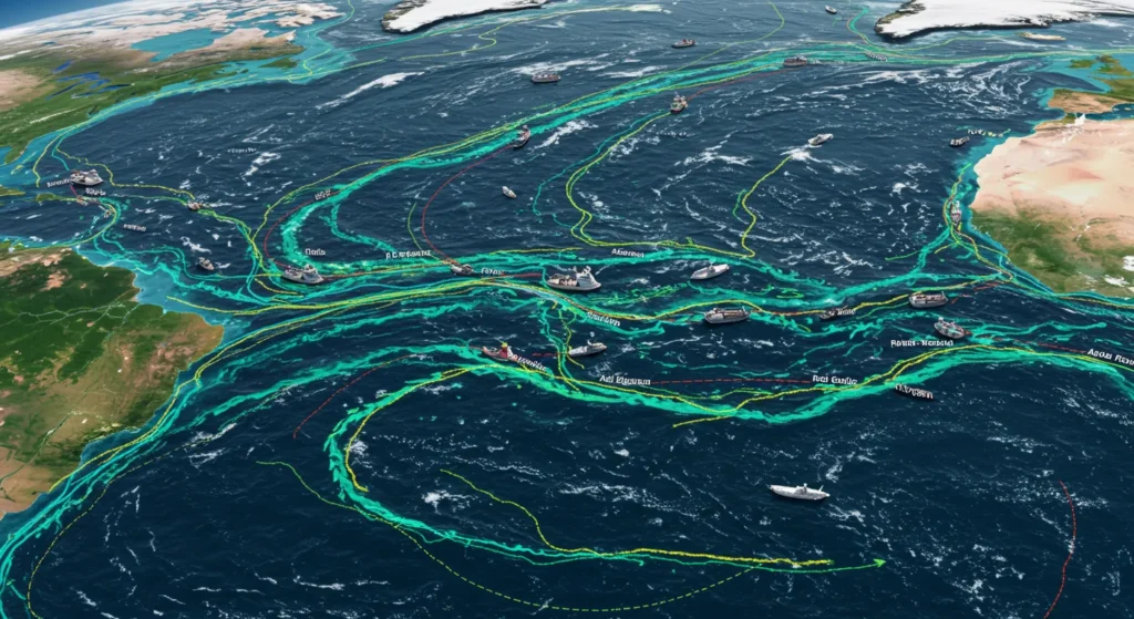 Correntes oceânicas: o sistema circulatório que regula o clima global